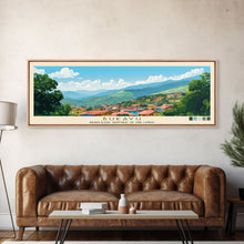 Carregar imagem no visualizador da galeria, Bukavu, Congo Panoramic Travel Poster Canvas Print, Bukavu, Congo Painting, Congo Art, Bukavu Travel Art, Living Room Painting