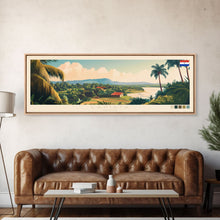 Carregar imagem no visualizador da galeria, Capiata, Paraguay Panoramic Travel Poster Canvas Print, Capiata, Paraguay Painting, Paraguay Art, Capiata Travel Art, Living Room Painting