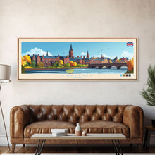 Carregar imagem no visualizador da galeria, Carlisle, England Travel Poster Panoramic Canvas Print, Carlisle, England Painting, England Art, Carlisle Travel Art, Guest Room Painting
