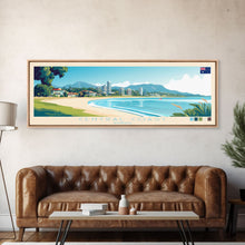 Cargar imagen en el visor de la galería, Central Coast, Australia Panoramic Travel Poster Canvas Print, Central Coast, Australia Painting, Australia Art, Central Coast Panoramic Travel Art, Travel Painting