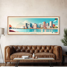 Cargar imagen en el visor de la galería, Chattogram, Bangladesh Travel Poster Panoramic Canvas Print, Chattogram, Bangladesh Painting, Bangladesh Art, Chattogram Travel Art, Guest Room Painting