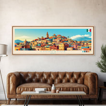 Cargar imagen en el visor de la galería, Chihuahua, Mexico Panoramic Travel Poster Canvas Print, Chihuahua, Mexico Painting, Mexico Art, Chihuahua Panoramic Travel Art, Travel Painting