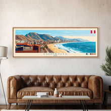 Cargar imagen en el visor de la galería, Chimbote, Peru Panoramic Travel Poster Canvas Print, Chimbote, Peru Painting, Peru Art, Chimbote Travel Art, Living Room Painting