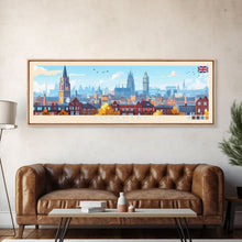 Load image into Gallery viewer, Coventry, England Travel Poster Panoramic Canvas Print, Coventry, England Painting, England Art, Coventry Travel Art, Guest Room Painting