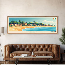 Load image into Gallery viewer, Daloa, Ivory Coast Panoramic Travel Poster Canvas Print, Daloa, Ivory Coast Painting, Ivory Coast Art, Daloa Panoramic Travel Art, Travel Painting
