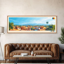 Load image into Gallery viewer, Garoua, Cameroon Travel Poster Panoramic Canvas Print, Garoua, Cameroon Painting, Cameroon Art, Garoua Travel Art, Guest Room Painting