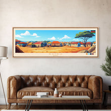 Load image into Gallery viewer, Ruiru, Kenya Panoramic Travel Poster Canvas Print, Ruiru, Kenya Painting, Kenya Art, Ruiru Travel Art, Living Room Painting