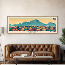 Load image into Gallery viewer, Tembisa, South Africa Panoramic Travel Poster Canvas Print, Tembisa, South Africa Painting, South Africa Art, Tembisa Travel Art, Guest Room Painting