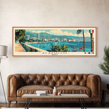 Carregar imagem no visualizador da galeria, Acapulco, Mexico Panoramic Canvas Print, Acapulco, Mexico Painting, Mexico Art, Acapulco Travel Poster, Travel Art, Guest Room Painting