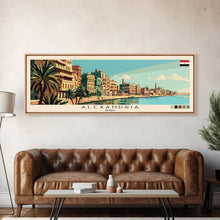 Carregar imagem no visualizador da galeria, Alexandria, Egypt Panoramic Canvas Print, Alexandria, Egypt Painting, Egypt Art, Alexandria Travel Poster, Travel Art, Guest Room Painting