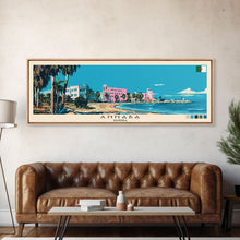 Load image into Gallery viewer, Annaba, Algeria Panoramic Canvas Print, Annaba, Algeria Painting, Algeria Art, Annaba Travel Poster, Travel Art, Vacation Gift