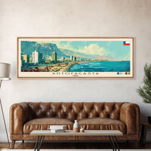 Load image into Gallery viewer, Antofagasta, Chile Panoramic Canvas Print, Antofagasta, Chile Painting, Chile Art, Antofagasta Travel Poster, Travel Art, Housewarming Gift