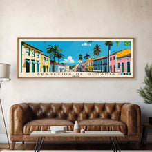Load image into Gallery viewer, Aparecida de Goiania, Brazil Panoramic Canvas Print, Aparecida de Goiania, Brazil Painting, Brazil Art, Aparecida de Goiania Travel Poster, Travel Art, Guest Room Painting