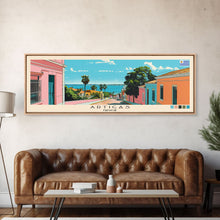 Load image into Gallery viewer, Artigas, Uruguay Panoramic Canvas Print, Artigas, Uruguay Painting, Uruguay Art, Artigas Travel Poster, Travel Art, Living Room Painting