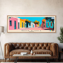 Carregar imagem no visualizador da galeria, Bahia Blanca, Argentina Panoramic Canvas Print, Bahia Blanca, Argentina Painting, Argentina Art, Bahia Blanca Travel Poster, Travel Art, Guest Room Painting