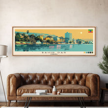 Carregar imagem no visualizador da galeria, Bahir Dar, Ethiopia Panoramic Canvas Print, Bahir Dar, Ethiopia Painting, Ethiopia Art, Bahir Dar Travel Poster, Travel Art, Guest Room Painting