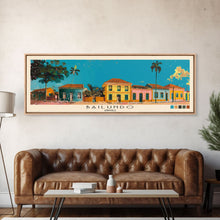 Load image into Gallery viewer, Bailundo, Angola Panoramic Canvas Print, Bailundo, Angola Painting, Angola Art, Bailundo Travel Poster, Travel Art, Vacation Gift