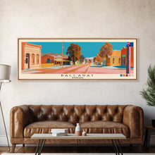 Load image into Gallery viewer, Ballarat, Australia Panoramic Canvas Print, Ballarat, Australia Painting, Australia Art, Ballarat Travel Poster, Travel Art, Housewarming Gift