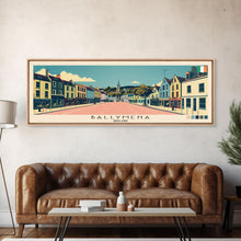 Carregar imagem no visualizador da galeria, Ballymena, Ireland Panoramic Canvas Print, Ballymena, Ireland Painting, Ireland Art, Ballymena Travel Poster, Travel Art, Guest Room Painting