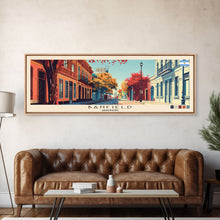 Load image into Gallery viewer, Banfield, Argentina Panoramic Canvas Print, Banfield, Argentina Painting, Argentina Art, Banfield Travel Poster, Travel Art, Guest Room Painting