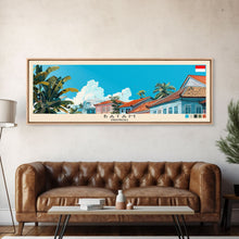 Load image into Gallery viewer, Batam, Indonesia Panoramic Canvas Print, Batam, Indonesia Painting, Indonesia Art, Batam Travel Poster, Travel Art, Vacation Gift
