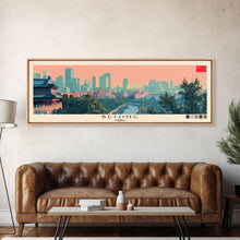 Load image into Gallery viewer, Beijing, China Panoramic Canvas Print, Beijing, China Painting, China Art, Beijing Travel Poster, Travel Art, Housewarming Gift
