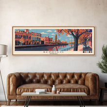 Load image into Gallery viewer, Bendigo, Australia Panoramic Canvas Print, Bendigo, Australia Painting, Australia Art, Bendigo Travel Poster, Travel Art, Guest Room Painting