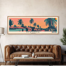 Load image into Gallery viewer, Bertoua, Cameroon Panoramic Canvas Print, Bertoua, Cameroon Painting, Cameroon Art, Bertoua Travel Poster, Travel Art, Guest Room Painting