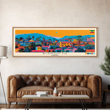 Load image into Gallery viewer, Bishoftu, Ethiopia Panoramic Canvas Print, Bishoftu, Ethiopia Painting, Ethiopia Art, Bishoftu Travel Poster, Travel Art, Vacation Gift