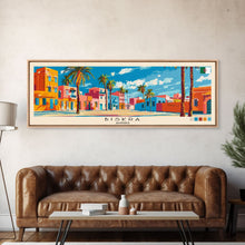 Load image into Gallery viewer, Biskra, Algeria Panoramic Canvas Print, Biskra, Algeria Painting, Algeria Art, Biskra Travel Poster, Travel Art, Living Room Painting
