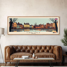 Carregar imagem no visualizador da galeria, Carlisle, England Panoramic Canvas Print, Carlisle, England Painting, England Art, Carlisle Travel Poster, Travel Art, Vacation Gift