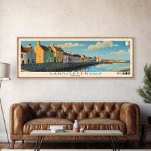 Cargar imagen en el visor de la galería, Carrickfergus, Ireland Panoramic Canvas Print, Carrickfergus, Ireland Painting, Ireland Art, Carrickfergus Travel Poster, Travel Art, Living Room Painting