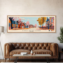 Cargar imagen en el visor de la galería, Chelmsford, England Panoramic Canvas Print, Chelmsford, England Painting, England Art, Chelmsford Travel Poster, Travel Art, Guest Room Painting