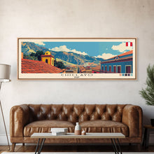 Cargar imagen en el visor de la galería, Chiclayo, Peru Panoramic Canvas Print, Chiclayo, Peru Painting, Peru Art, Chiclayo Travel Poster, Travel Art, Guest Room Painting