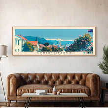 Load image into Gallery viewer, Christchurch, New Zealand Panoramic Canvas Print, Christchurch, New Zealand Painting, New Zealand Art, Christchurch Travel Poster, Travel Art, Housewarming Gift