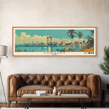 Cargar imagen en el visor de la galería, Conakry, Guinea Panoramic Canvas Print, Conakry, Guinea Painting, Guinea Art, Conakry Travel Poster, Travel Art, Vacation Gift
