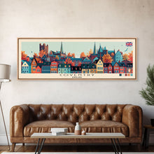Load image into Gallery viewer, Coventry, England Panoramic Canvas Print, Coventry, England Painting, England Art, Coventry Travel Poster, Travel Art, Living Room Painting