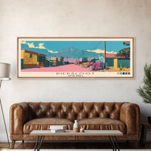 Load image into Gallery viewer, Diepsloot, South Africa Panoramic Canvas Print, Diepsloot, South Africa Painting, South Africa Art, Diepsloot Travel Poster, Travel Art, Guest Room Painting