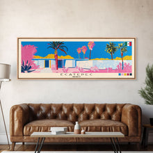 Load image into Gallery viewer, Ecatepec, Mexico Panoramic Canvas Print, Ecatepec, Mexico Painting, Mexico Art, Ecatepec Travel Poster, Travel Art, Guest Room Painting