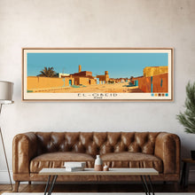 Load image into Gallery viewer, El-Obeid, Sudan Panoramic Canvas Print, El-Obeid, Sudan Painting, Sudan Art, El-Obeid Travel Poster, Travel Art, Vacation Gift