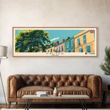 Cargar imagen en el visor de la galería, Exeter, England Panoramic Canvas Print, Exeter, England Painting, England Art, Exeter Travel Poster, Travel Art, Vacation Gift