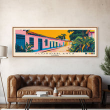 Carregar imagem no visualizador da galeria, Floridablanca, Colombia Panoramic Canvas Print, Floridablanca, Colombia Painting, Colombia Art, Floridablanca Travel Poster, Travel Art, Housewarming Gift