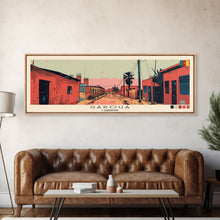 Load image into Gallery viewer, Garoua, Cameroon Panoramic Canvas Print, Garoua, Cameroon Painting, Cameroon Art, Garoua Travel Poster, Travel Art, Guest Room Painting