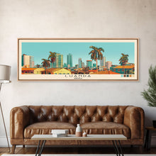 Load image into Gallery viewer, Luanda, Angola Panoramic Canvas Print, Luanda, Angola Painting, Angola Art, Luanda Travel Poster, Travel Art, Vacation Gift