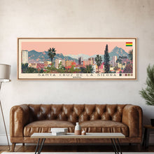 Carregar imagem no visualizador da galeria, Santa Cruz de la Sierra, Bolivia Panoramic Canvas Print, Santa Cruz de la Sierra, Bolivia Painting, Bolivia Art, Santa Cruz de la Sierra Travel Poster, Travel Art, Housewarming Gift