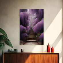 Load image into Gallery viewer, Beautiful Wisteria Garden Walkway Path Wall Art, Fine Art Print, Wall Poster, Wall Print