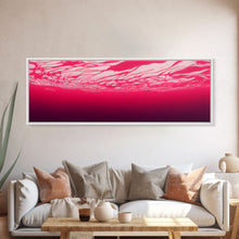 Load image into Gallery viewer, Beneath a pink ocean, cool abstract art fuchsia, Framed Canvas Print, Ready To Hang Wall Art, Framed Wall Art
