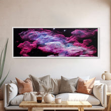 Load image into Gallery viewer, Beautiful Universe Space Art, Galaxy Print, Bubblegum Pink Art, Framed Canvas Print, Framed Wall Art