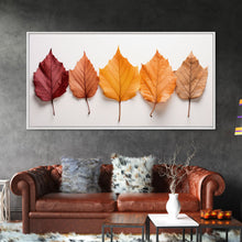 Carregar imagem no visualizador da galeria, Autumn Leaves Photography Study, Framed Canvas Print, Fall Decor, Autumn Decor, Fall Centerpiece, Seasonal Art, Fall Centerpiece, Fall Art