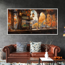 Load image into Gallery viewer, Bar Wall Art, Fall Wall Art, Unique Wall Decor, Canvas Print, Wall Hanging, Panoramic Art, Kitchen Wall Decor, Gift For Men, Wall Art Prints